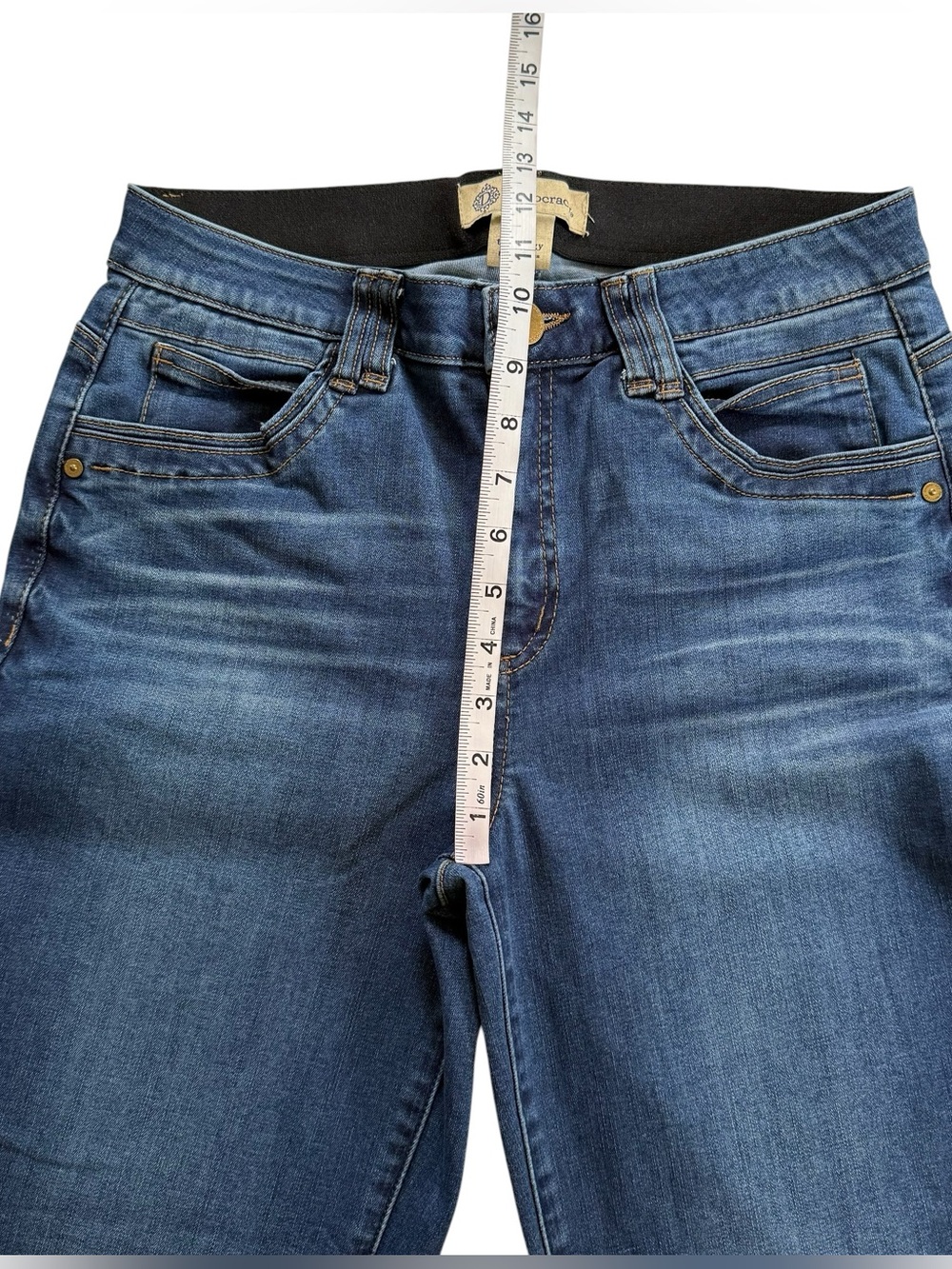 Democracy Ab Technology Bootcut High Rise Denim Jeans Women’s Size 8 - Picture 9 of 12